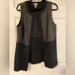 Chicos animal print panel vest new without tags Size 1